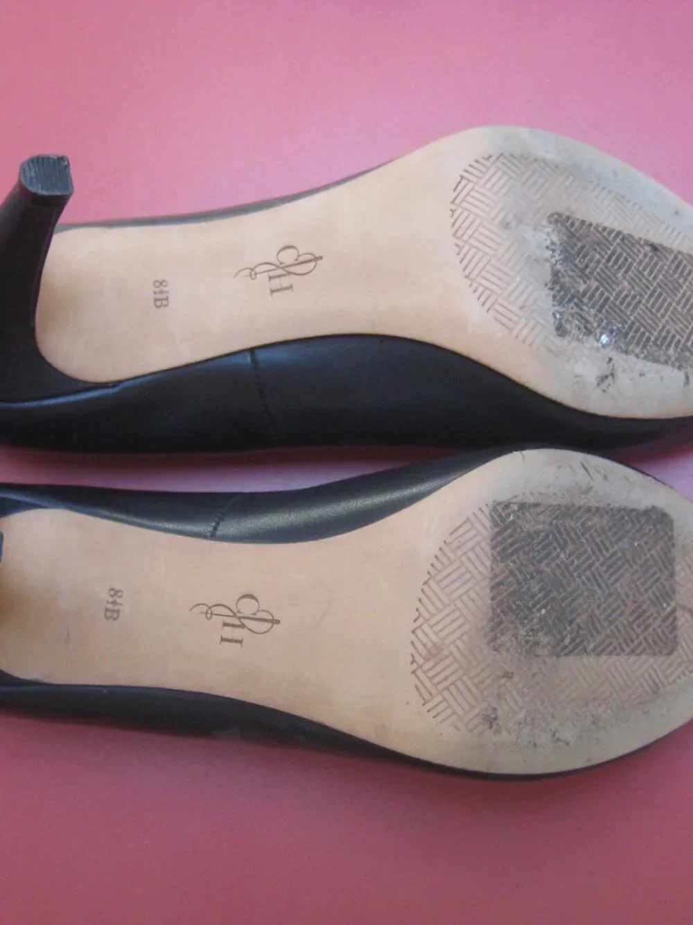 LADY'S BLACK LEATHER OPEN TOE SIZE 8.5 COLE HAAN 3
